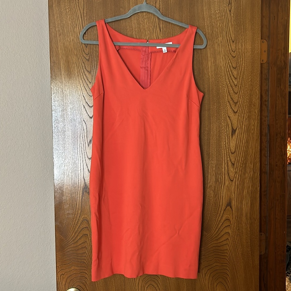 Banana Republic Women’s V Neck Dress Orange Size 12